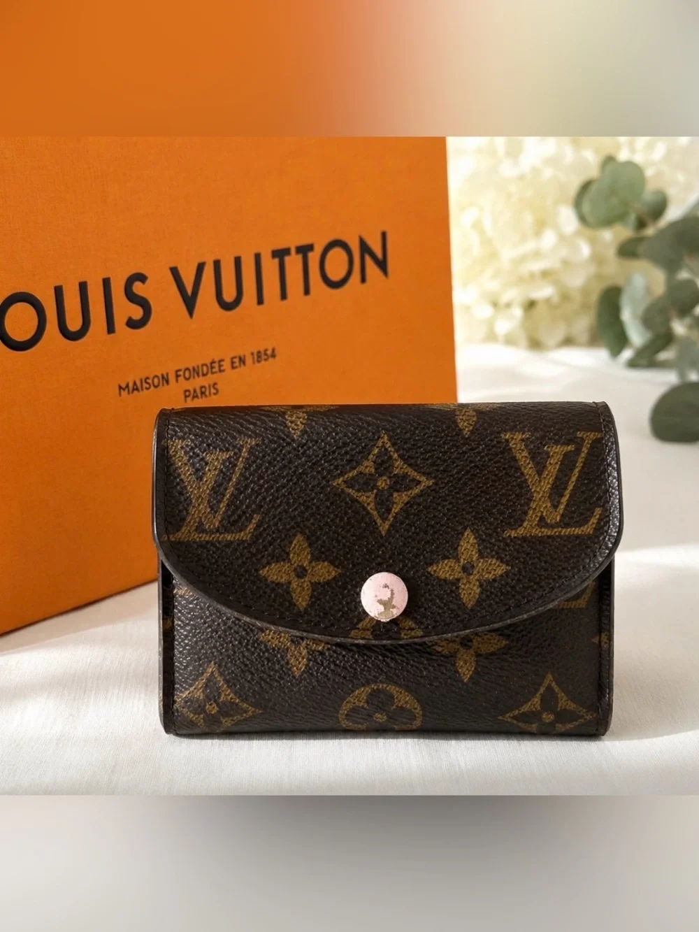 Louis Vuitton Victorine Monogram Rose Ballerine Wallet